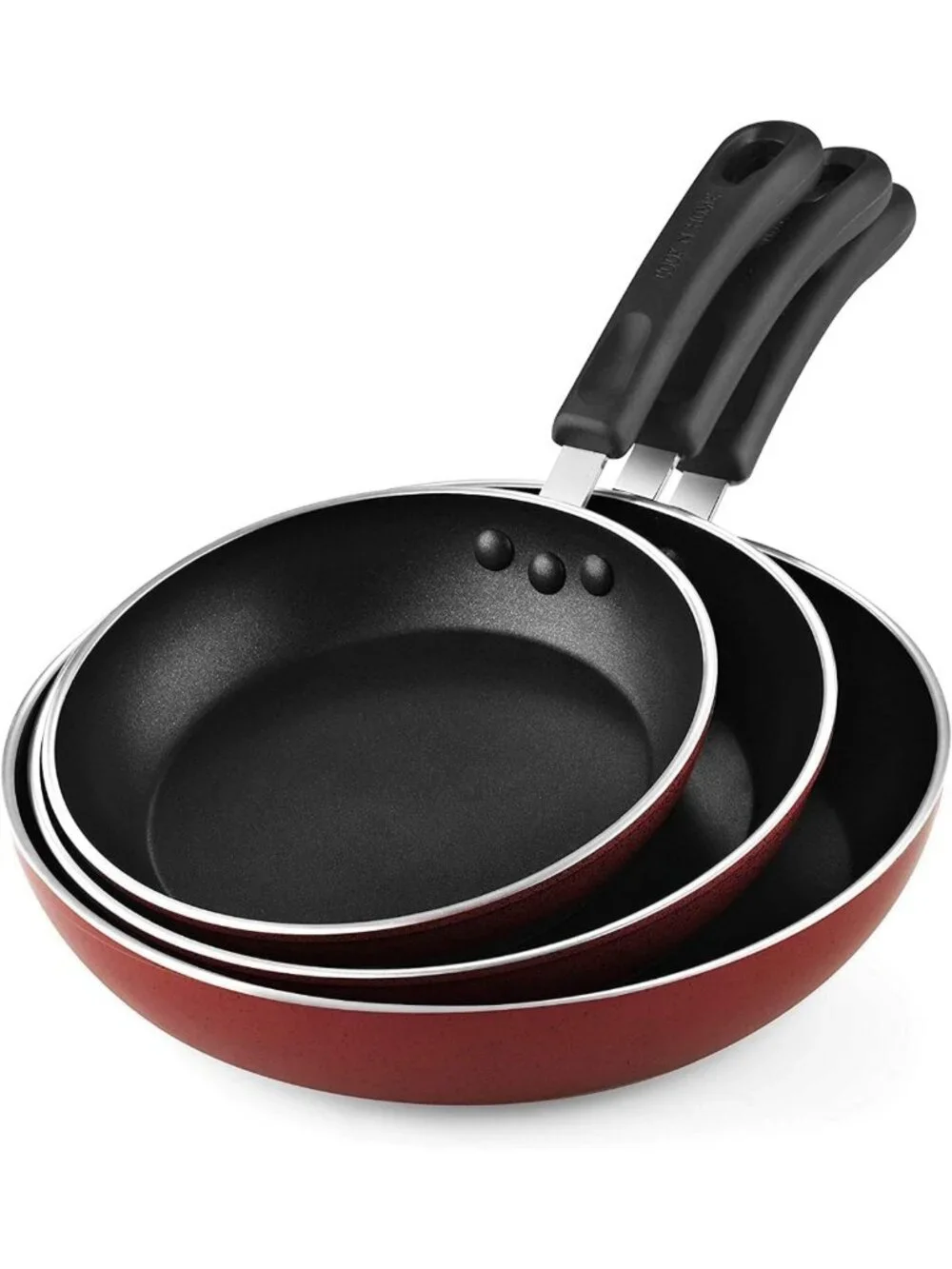 Nonstick Frying Pan Set - 8/9.5/11 Inch Skillets, Induction Compatible, 3-Piece